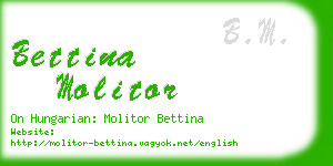 bettina molitor business card